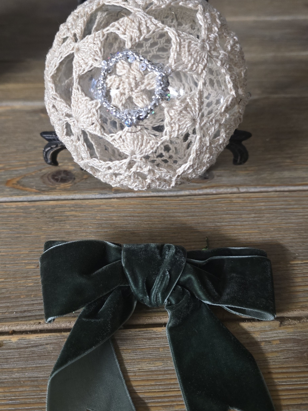Hand Crotchet Christmas Ornament